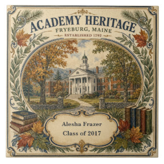 Personalisiertes Akademie-Erbe Fryeburg Maine Fliese