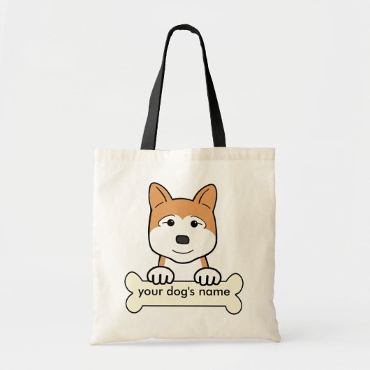Personalisiertes Akita Tragetasche (Vorne)
