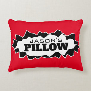 Personalisiertes Akzentkissen mit lustigem aufgeri Dekokissen