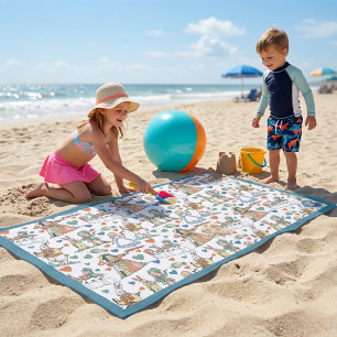 Personalisiertes Alice im Wunderland individuelles Strandtuch