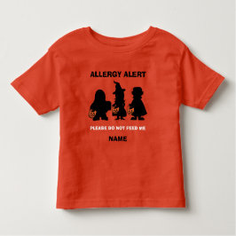 Personalisiertes AllergiewarnHalloween nicht Gefüt Kleinkind T-shirt