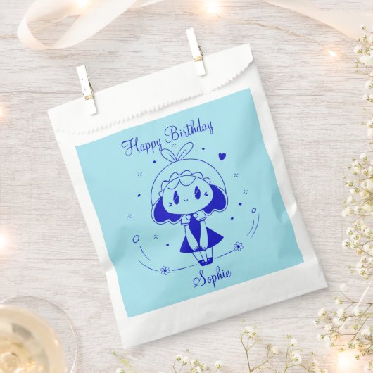 Personalisiertes Alles Gute zum Geburtstag Geschenktütchen (Ausgeschnitten)