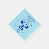 Personalisiertes Alles Gute zum Geburtstag Serviette (Ecke)