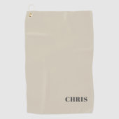 Personalisiertes Almond Milk Golf Handtuch (Vorderseite)