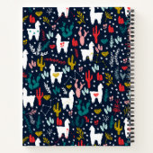 Personalisiertes Alpaca-Notebook Notizblock (Rückseite)