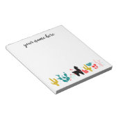 Personalisiertes Alpaca Notepad Notizblock (angewinkelt)