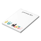 Personalisiertes Alpaca Notepad Notizblock (Rotiert)