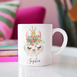 Personalisiertes Alpaka-Geschenk mit Namen, süßes  Kaffeetasse