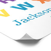 Personalisiertes Alphabet-Poster für Kleinkinder Poster (Ecke)