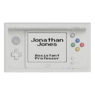 Personalisiertes Alte Schule Handheld-Elektroniksp Namenschild