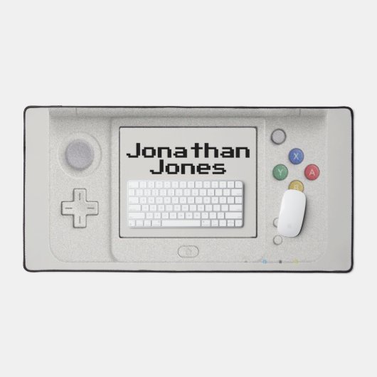 Personalisiertes Alte Schule Handheld-Elektroniksp Schreibtischunterlage (Tastatur & Maus)