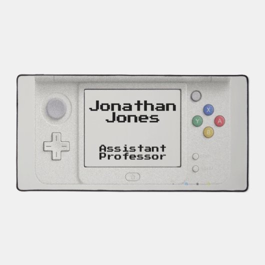 Personalisiertes Alte Schule Handheld-Elektroniksp Schreibtischunterlage (Vorderseite)