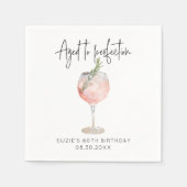Personalisiertes Alter bis Perfektion Geburtstag Serviette (Vorderseite)