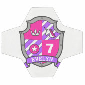 Personalisiertes Alter Mädchen Fußball-Schild Fußball (Flach)