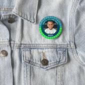Personalisiertes Alter, Name und Foto Geburtstag Button (Beispiel)