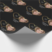 Personalisiertes Alter, Name und Foto Geschenkpapier (Ecke)