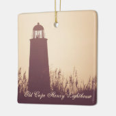 Personalisiertes Altes Kap Henry Leuchtturm Weihna Keramikornament (Links)