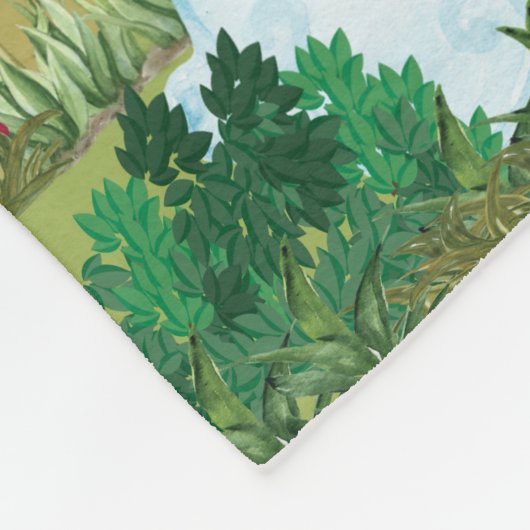 Personalisiertes altes MacDonald's Farm Fleece Bla (Ecke)