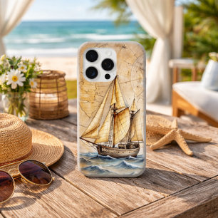 Personalisiertes altes nautisches Schiff mit antik Case-Mate iPhone Hülle