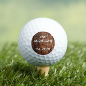 Personalisiertes altes rustikales Holz Golfball (Insitu T-Shirt)