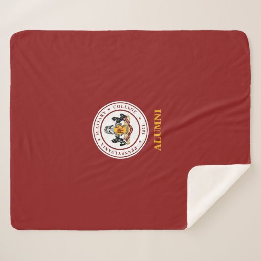 + PERSONALISIERTES ALUMNI Red Sherpa PMC SIEGEL Bl Sherpadecke (Vorderseite (Horizontal))