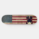 Personalisiertes American Bull Dog Skateboard (Horizontal)