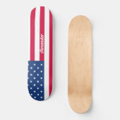 Personalisiertes amerikanisches Flag-Skateboard Skateboard (Vorderseite)
