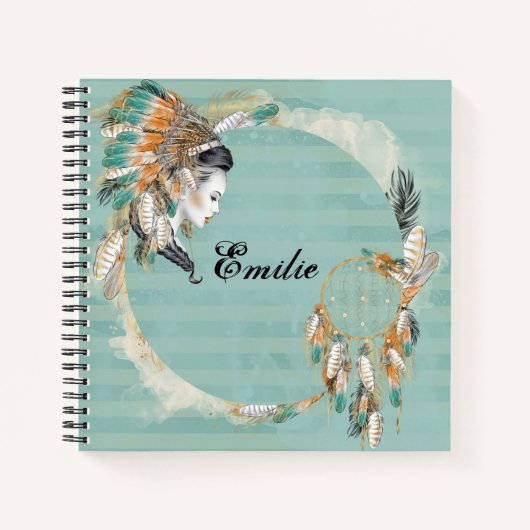 Personalisiertes amerikanisches SpiralNotebook Notizblock (Vorderseite)