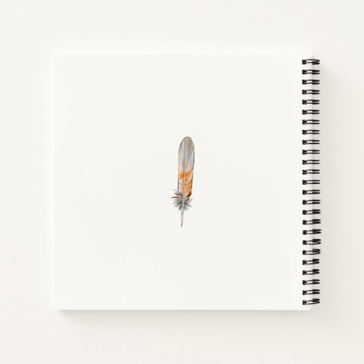 Personalisiertes amerikanisches SpiralNotebook Notizblock (Rückseite)