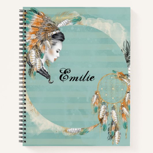 Personalisiertes amerikanisches SpiralNotebook Notizblock (Vorderseite)