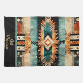Personalisiertes amerikanisches Südwestdesign Geschirrtuch (Horizontal)