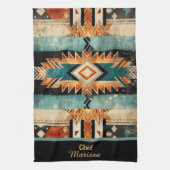 Personalisiertes amerikanisches Südwestdesign Geschirrtuch (Vertikal)