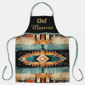 Personalisiertes amerikanisches Südwestdesign Schürze (Vorderseite)