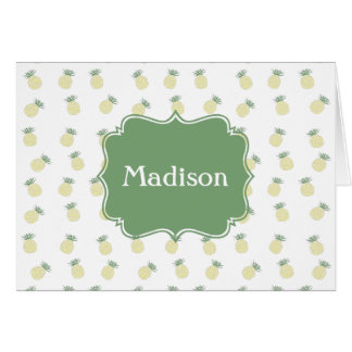 Personalisiertes Ananas-Briefmarken-Muster