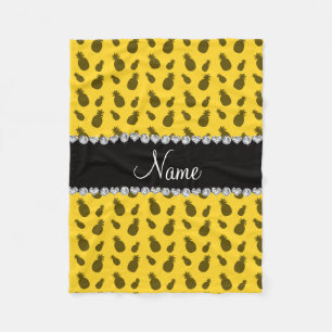 Personalisiertes Ananas-Muster Fleecedecke
