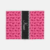 Personalisiertes Ananas-Muster Fleecedecke (Vorderseite (Horizontal))