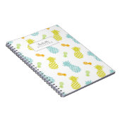 Personalisiertes Ananas-Muster Notizblock (Rechte Seite)