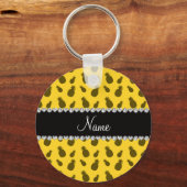 Personalisiertes Ananas-Muster Schlüsselanhänger (Vorderseite)