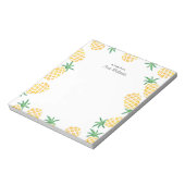 Personalisiertes Ananas-Notepad Notizblock (Rotiert)