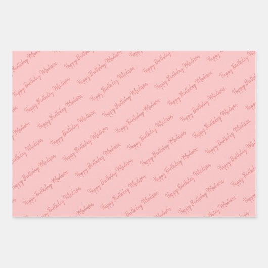 Personalisiertes Ananas-Wrapping Paper-Set Geschenkpapier Set (Vorderseite 3)