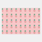 Personalisiertes Ananas-Wrapping Paper-Set Geschenkpapier Set (Vorderseite)