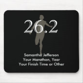 Personalisiertes Andenken-Schwarzes des Mousepad (Vorne)