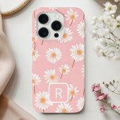 Personalisiertes anfängliches Daisy-Muster auf Sof Case-Mate iPhone Hülle