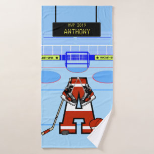 Personalisiertes Anfangseis-Hockey Badhandtuch Set