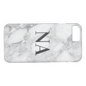 Personalisiertes Anfangsmonogramm aus Marmor Case-Mate iPhone Hülle (Rückseite (Horizontal))