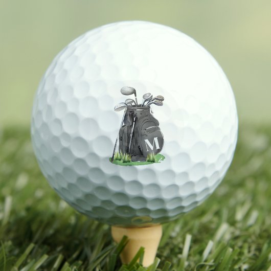 Personalisiertes Anfangsmonogramm Golfball