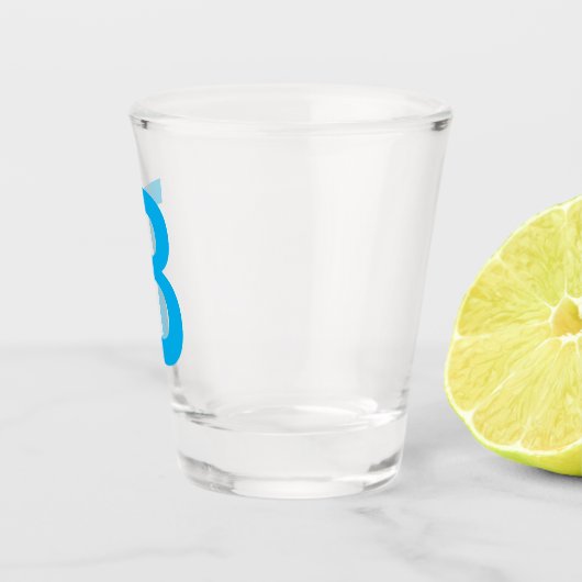 Personalisiertes Anfangsschreiben Schnapsglas (Rechts)