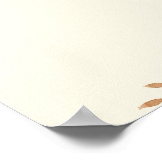 Personalisiertes Angebot Fall Fall Fall Poster (Ecke)