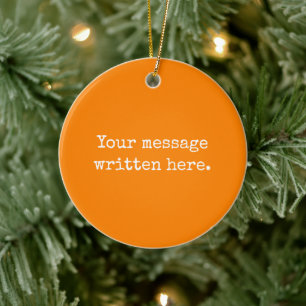 Personalisiertes Angebot für Ihren Text Keramik Ornament