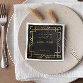 Personalisiertes Angebot für klassische Schwarz-Go Serviette